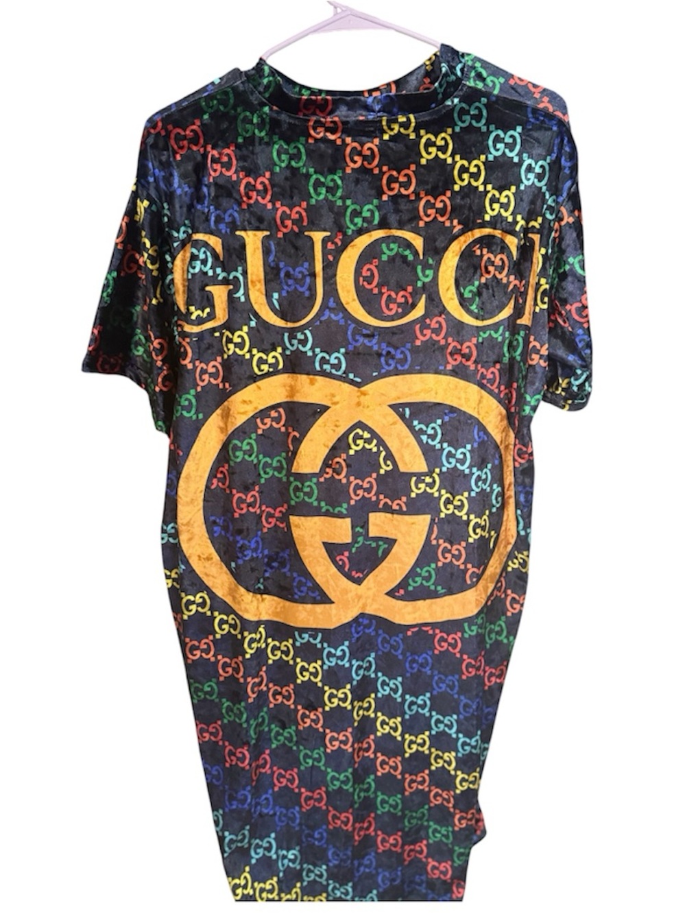 Multicolor GG Logo Short Sleeve dress